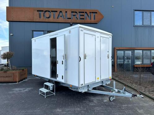 Uit voorraad luxe schaftwagen werfkeet met zonder toilet, Doe-het-zelf en Verbouw, Bouwketen en Schaftketen, Ophalen of Verzenden