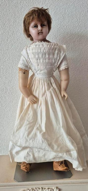 Antieke Wassen Pop 55cm beschikbaar voor biedingen