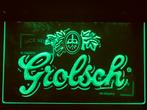 Led Lichtbord GROLSCH 3D neon look, Nieuw, Ophalen of Verzenden, Lichtbak of (neon) lamp