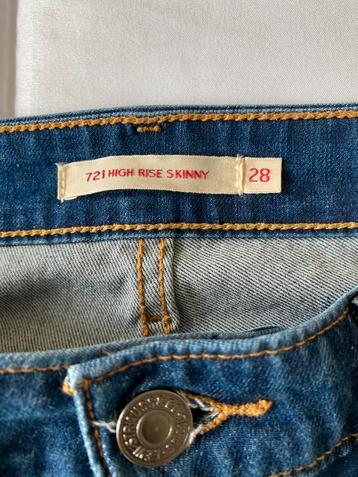 Levi’s 721 High Rise Skinny 28W 28L beschikbaar voor biedingen