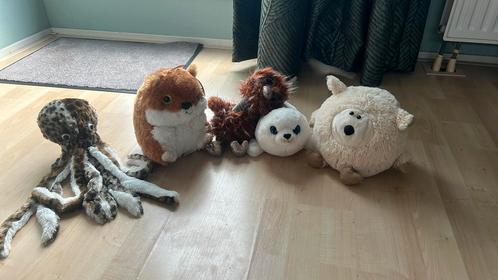 Verzameling van 5 middelgrote knuffels, Kinderen en Baby's, Speelgoed | Knuffels en Pluche, Zo goed als nieuw, Ophalen