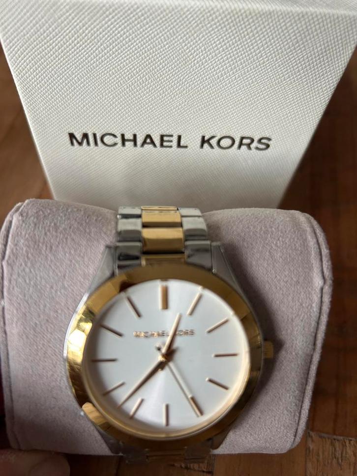 Michael Kors horloge, Sieraden, Tassen en Uiterlijk, Horloges | Dames, Zo goed als nieuw, Overige merken, Staal, Ophalen