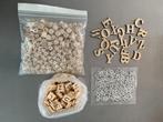 Zak vol houten letters en kralen, Ophalen of Verzenden, Nieuw, Kraal