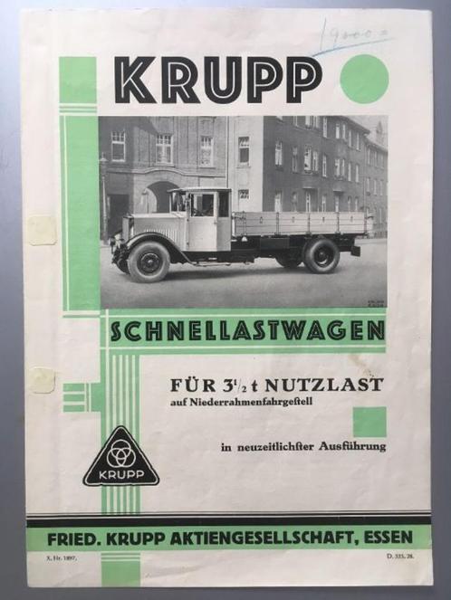 folder krupp 3, Boeken, Auto's | Folders en Tijdschriften, Gelezen, Overige merken, Verzenden