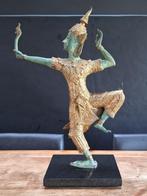 groot brons bronzen Rama stand-beeld verguld h= 45cm, Ophalen of Verzenden