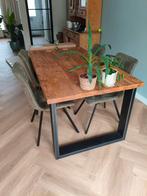 Houten Tafel 160x90, Ophalen, Gebruikt, 50 tot 100 cm, 150 tot 200 cm