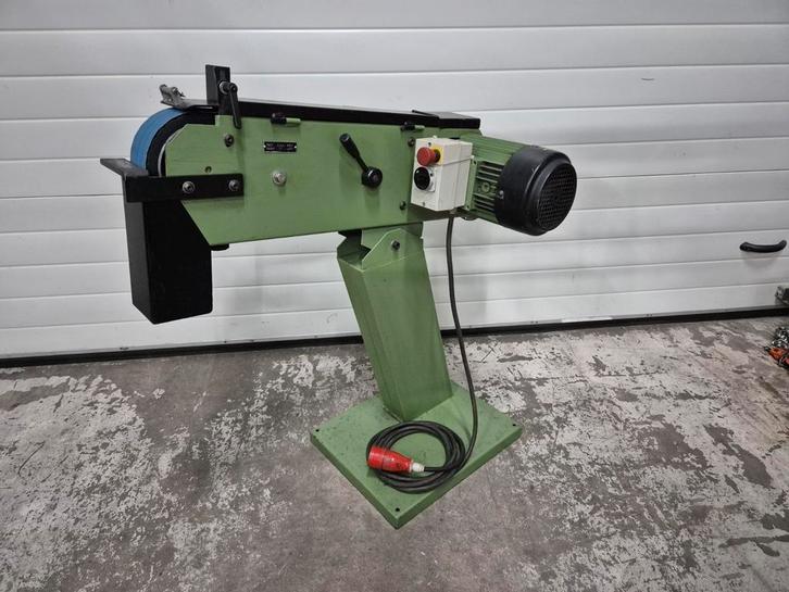 HM Machinery TAS-75 Bandschuurmachine in nette staat!, Doe-het-zelf en Verbouw, Gereedschap | Schuurmachines, Gebruikt, Bandschuurmachine