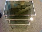 VINTAGE  3 soorten vintage nesting tafels sets, Ophalen, Overige materialen, VINTAGE DESIGN, 55 tot 75 cm