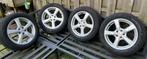 Set Winterbanden 205/55 R16 (6 mm + profiel) LM velg (5x100), Auto-onderdelen, Banden en Velgen, Ophalen, Gebruikt, 16 inch, Band(en)
