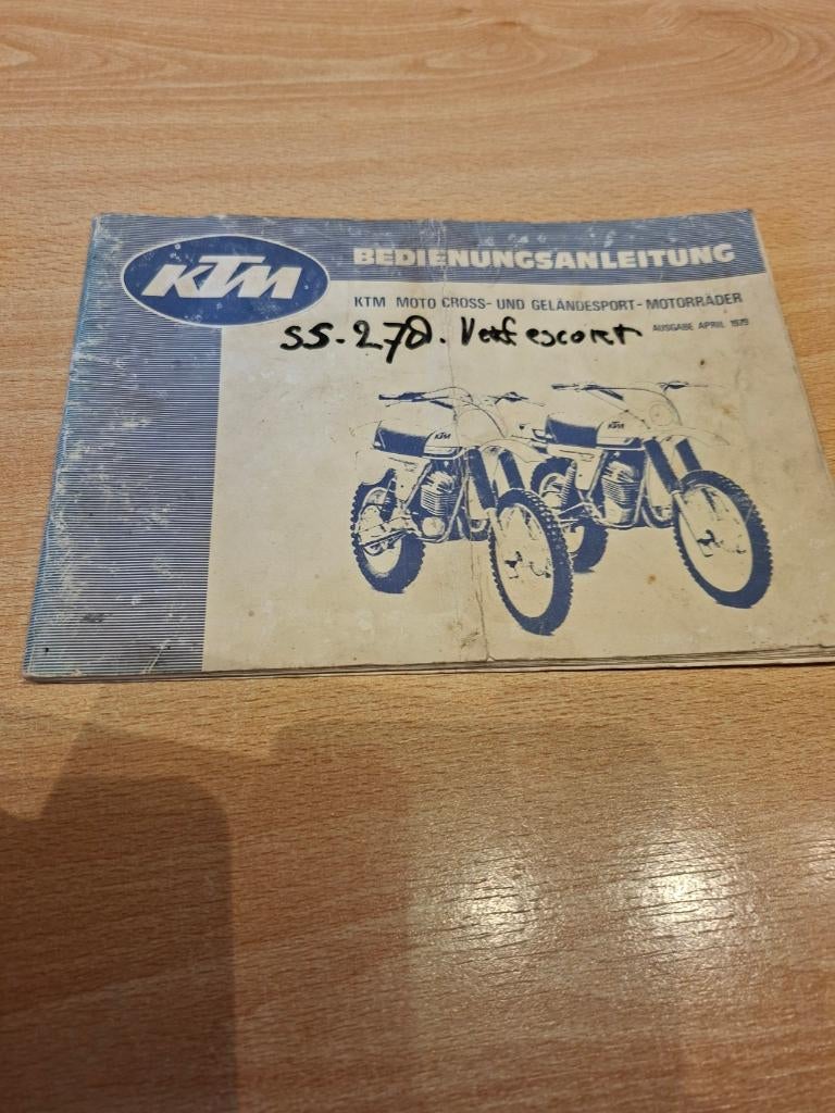 KTM Bedienungsanleitung, Ophalen of Verzenden