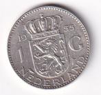1 Gulden 1955 Zeer Fraai, 1 gulden, Koningin Juliana, Verzenden, Zilver
