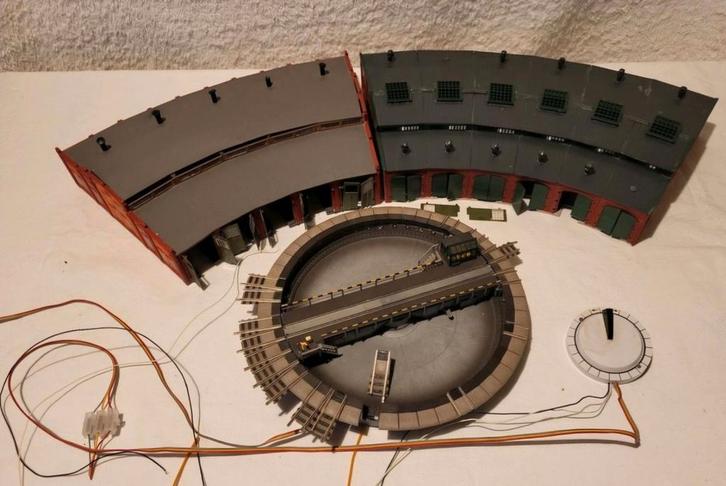 Draaischijf Fleischmann lokloodsen 1:160 N spoor trein, Hobby en Vrije tijd, Modeltreinen | N-Spoor, Gebruikt, Brug, Tunnel of Gebouw