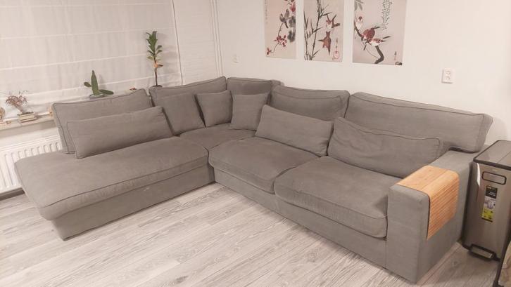 Ruime hoekbank 4+ personen -- Comfortabele en nette staat, Huis en Inrichting, Banken | Bankstellen, Zo goed als nieuw, Hoekbank