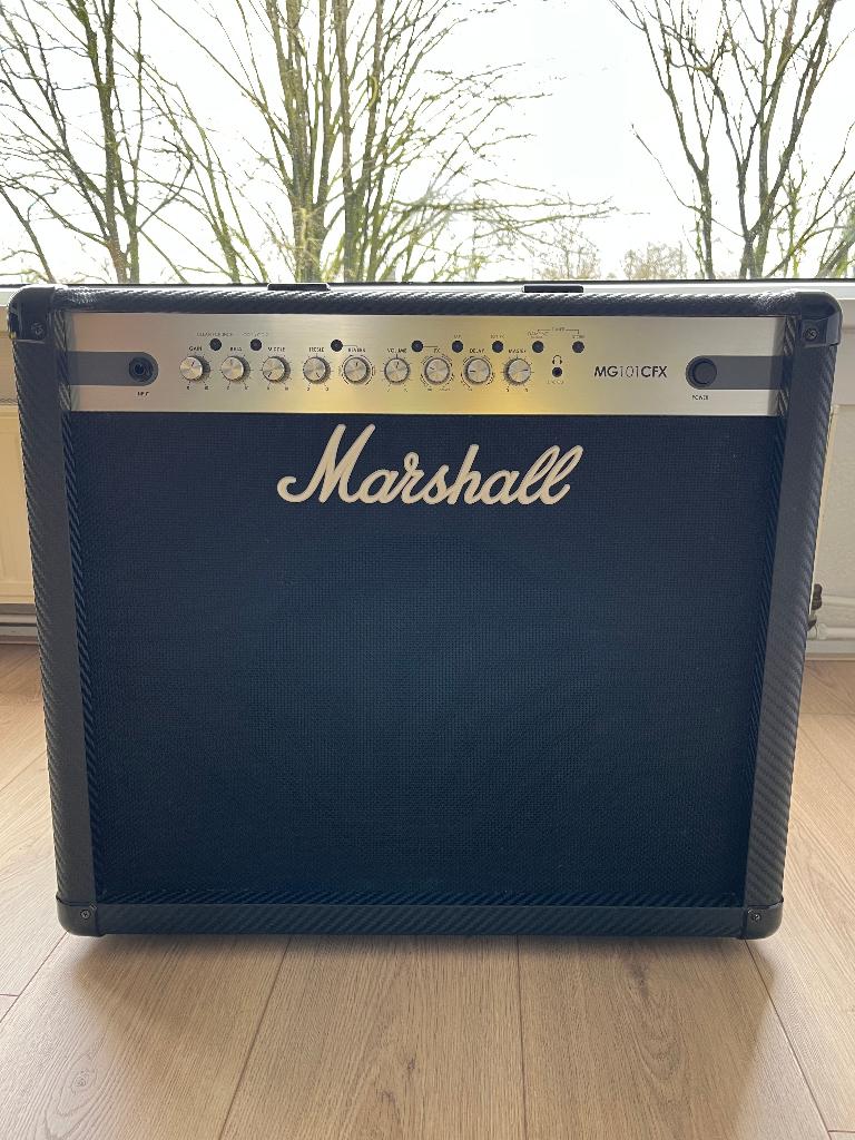 Marshall mg101cfx gitaarversterker, Ophalen, Zo goed als nieuw, Gitaar, 100 watt of meer