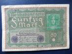 Bankbiljet Duitsland - 50 mark - 1919., Ophalen of Verzenden, Duitsland, Los biljet