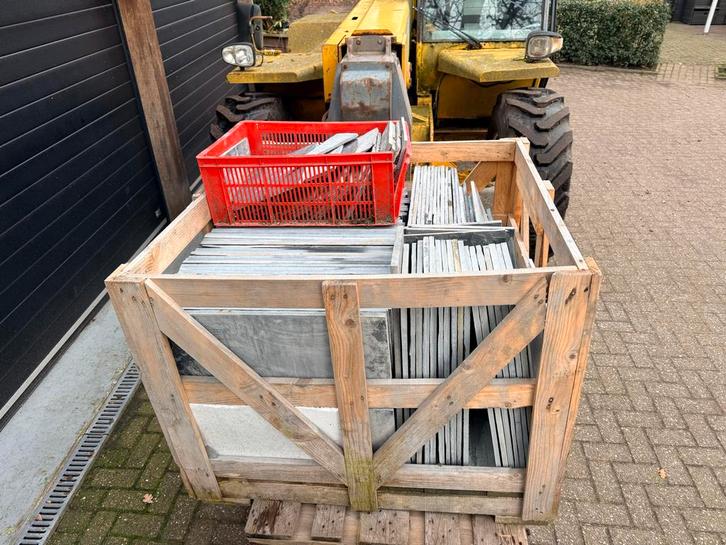 Aziatische Lei 29 m2 natuursteen, Doe-het-zelf en Verbouw, Tegels, Nieuw, Vloertegels, Keramiek, 60 cm of meer, 10 m² of meer