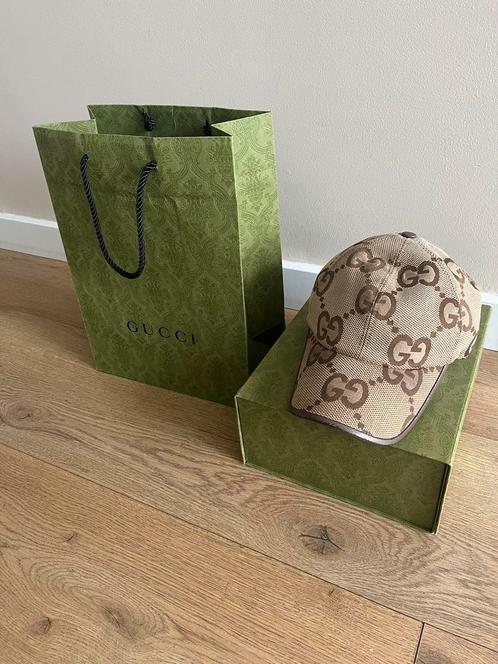 Gucci pet Jumbo GG, Kleding | Heren, Hoeden en Petten, Gedragen, Pet, 57 cm (M, 7⅛ inch) of minder, Ophalen