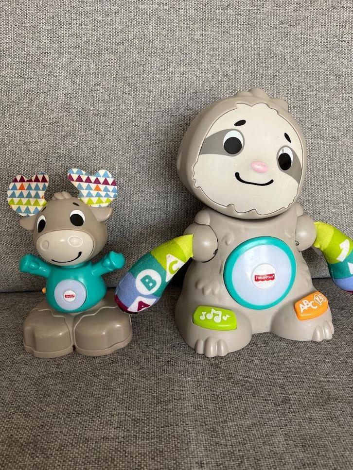Linkimals rendier en luiaard, Kinderen en Baby's, Speelgoed | Fisher-Price, Gebruikt, Speelset, Met licht, Met geluid, Ophalen of Verzenden