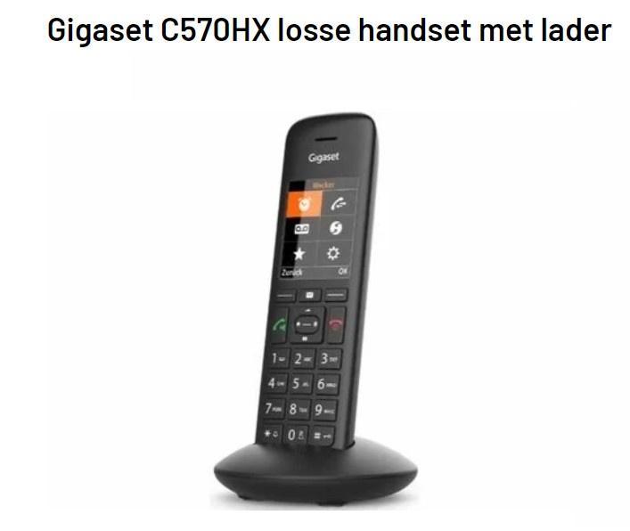 Gigaset C570-HX Zwart Uitbreiding nieuw in doos, Telecommunicatie, Vaste telefoons | Handsets en Draadloos, Nieuw, 1 handset, Ophalen