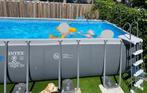 Intex Zwembad 549x274x132cm met Zandfilter - Uitstekende Sta, Tuin en Terras, Zwembaden, 200 tot 300 cm, Zo goed als nieuw, Rechthoekig