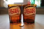 Vintage glazen Pepsi Cola, Ophalen of Verzenden, Gebruikt, Frisdrankglas