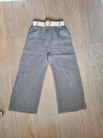Linnen broek met riem   taupe, Ophalen of Verzenden, Zo goed als nieuw, Maat 38/40 (M), Beige