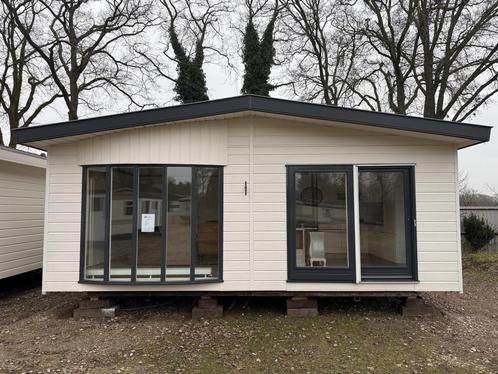 Twin Chalet 52m2 CV Winterhard, Caravans en Kamperen, Stacaravans, tot en met 4