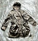 Gouden regenjas met pantervoering mt M/L shiny jas met tweew, Verzenden, Zo goed als nieuw, Regenjas