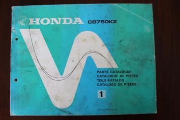 Honda CB750KZ 1978 motorcycle parts catalogue CB 750 KZ beschikbaar voor biedingen