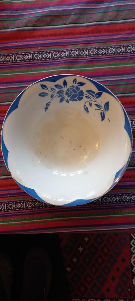 Schaal Sarreguemines Brocante, Antiek en Kunst, Ophalen of Verzenden