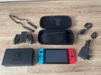 Nintendo Switch V1 Unpatched Compleet in Top Staat, Ophalen of Verzenden, Zo goed als nieuw, Met 2 controllers, Switch Original
