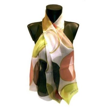 Sonia Delaunay -100% Zijden Sjaal Design Ronds beschikbaar voor biedingen