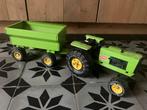 Oude tonka traktor met wagen, Ophalen of Verzenden