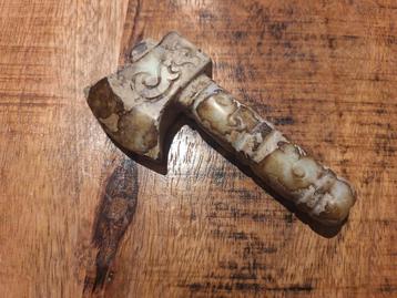 Mini-bijltje gehouden uit steen - broccant - 10.5 cm beschikbaar voor biedingen