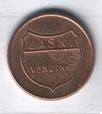 penning jaski vending (automatenpenning) brons, Postzegels en Munten, Penningen en Medailles, Nederland, Brons, Verzenden