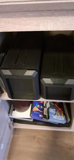 DVD en CD opbergsysteem uitschuifbaar 4 stuks, Ophalen, Zo goed als nieuw, Kunststof, Cd's of Dvd's