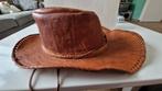 lederen cowboy hoed, Kleding | Heren, Hoeden en Petten, Ophalen of Verzenden, Gedragen