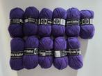 11x bollen paars breigaren/acryl -Populair, Hobby en Vrije tijd, Breien en Haken, Ophalen of Verzenden, Nieuw, Breien of Haken