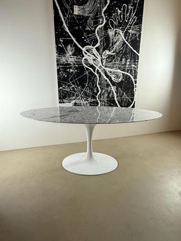 Design eettafel ovaal 180x90 cm carrara marmer beschikbaar voor biedingen