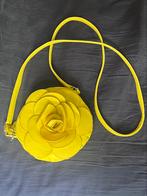 Felgeel Mini-Schoudertasje met Bloemdetail, Ophalen of Verzenden, Gebruikt