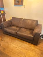 Mooie, robuuste 3-zits bank - suedine, Huis en Inrichting, Ophalen, Driepersoons, 75 tot 100 cm, Zo goed als nieuw