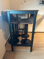 Hoge tafel met barkrukken, Huis en Inrichting, Tafels | Statafels, Ophalen, Gebruikt