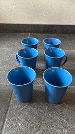 6 blauwe ikea koffiemokken - gratis af te halen, Ophalen, Glas, Overige stijlen