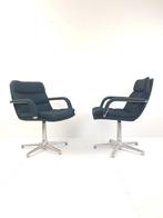 2 vintage Artifort Geoffrey Harcourt bureau stoelen ploegsto, ., Zwart, Ophalen of Verzenden, Zo goed als nieuw