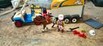 Playmobil 3249 Paardentrailer met auto en paard, Ophalen of Verzenden, Gebruikt, Complete set