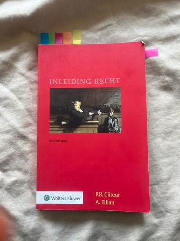 A. Ellian - Inleiding Recht beschikbaar voor biedingen