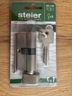 Steier knopcilinder Slot k30x30 deurcilinder, cilinder Nieuw, Doe-het-zelf en Verbouw, Hang- en Sluitwerk, Ophalen of Verzenden