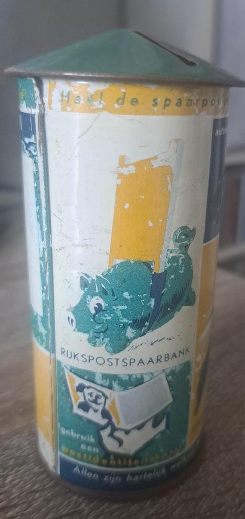 Vintage Rijks Post Spaarbank Spaarpot, Verzamelen, Speelgoed, Gebruikt, Ophalen of Verzenden