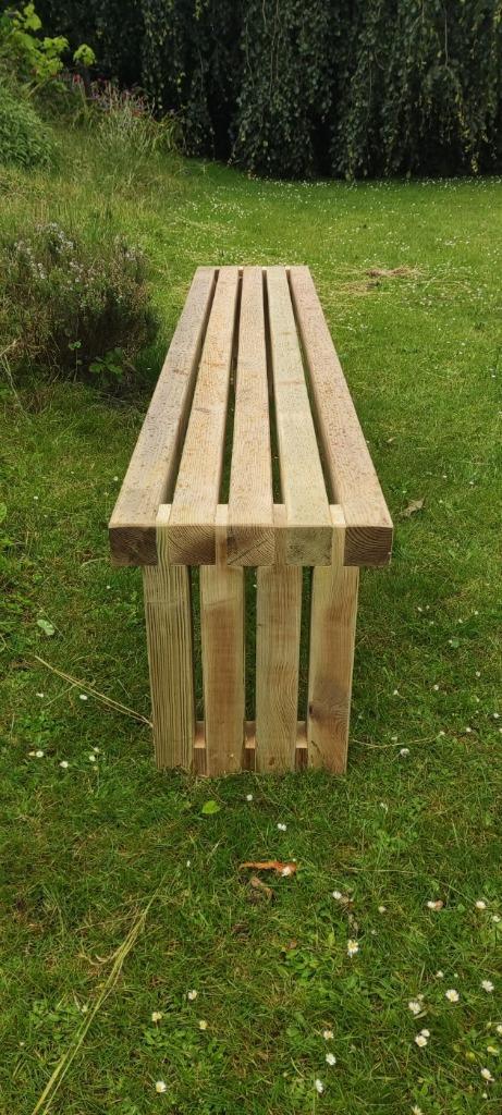 Modern design tuinbanken, handmade  massief geïmpregneerd, Tuin en Terras, Tuinbanken, Nieuw, Hout, Ophalen of Verzenden