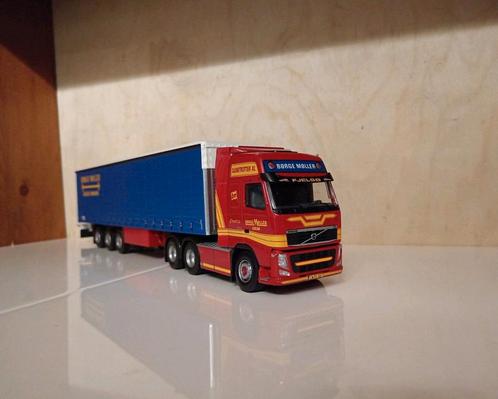 Volvo FH zeiloplegger Borge Moller Tekno, Hobby en Vrije tijd, Modelauto's | 1:50, Nieuw, Bus of Vrachtwagen, Tekno, Ophalen of Verzenden
